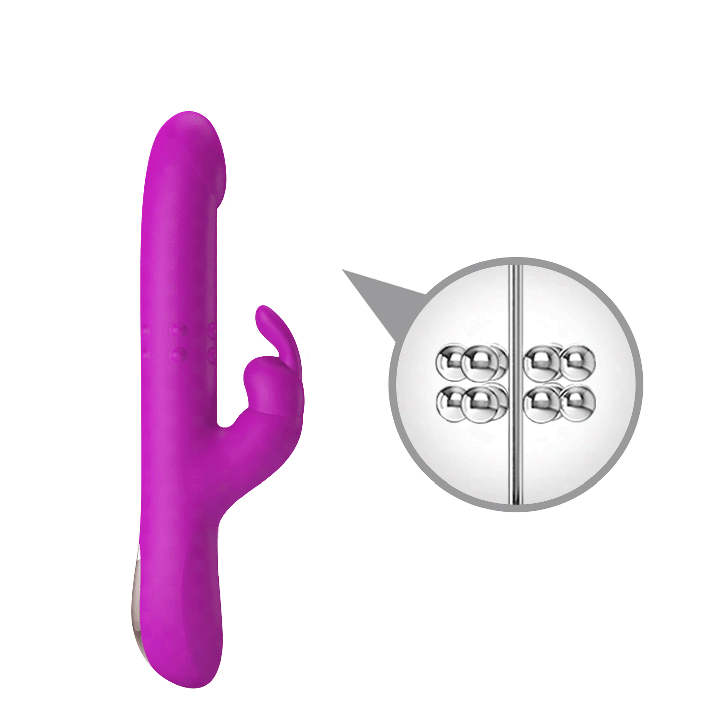 Rabbit Vibrator 'Reese' (Purple) - Redshoe - Essentials for her - Pleasures for Both 2