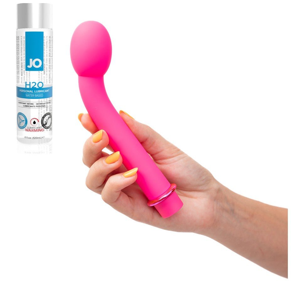 G - Spot Bliss Sexy Bundle - Maia - Kora G - Spot Vibrator & JO - H2o Warming Lubricant 2