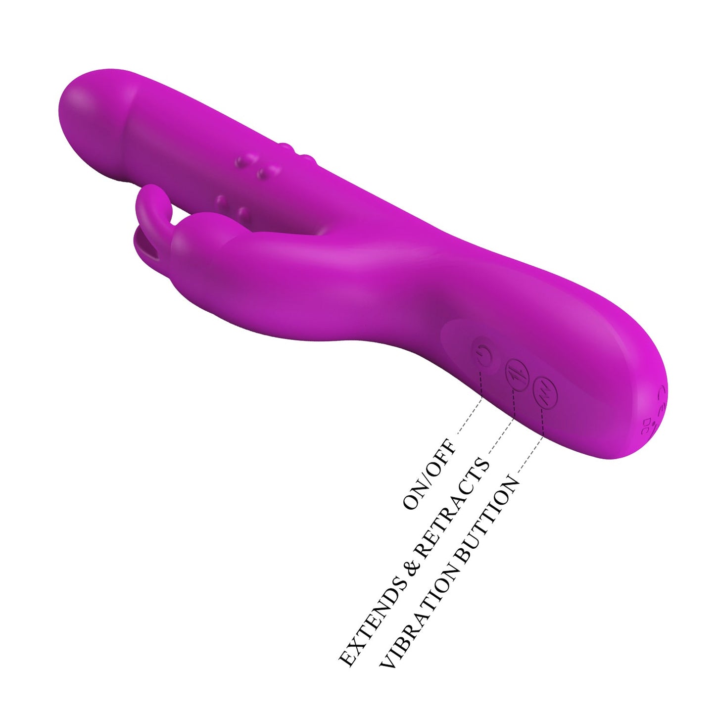 Rabbit Vibrator 'Reese' (Purple) - Redshoe - Essentials for her - Pleasures for Both 2