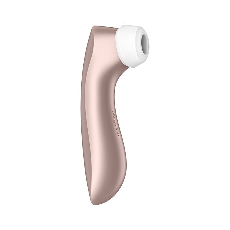Satisfyer Pro 2+ Rose Gold Clitoral Stimulator right view 2