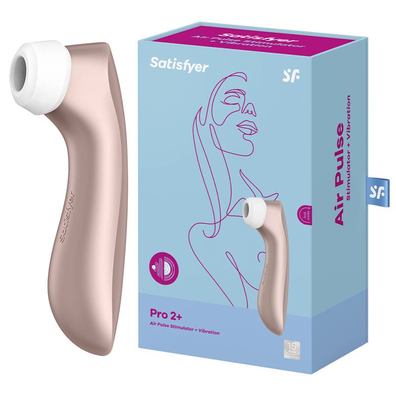 Satisfyer Pro 2+ Rose Gold Clitoral Stimulator in packaging white background World No 1 Seller! 2