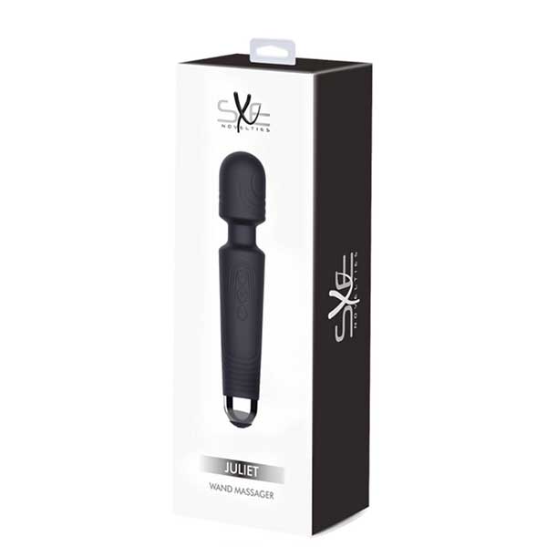 SXE – Juliet USB, 20 x Mode Clitoral & Massage Wand (Black) - Redshoe - Essentials for her - Pleasures for Both 2