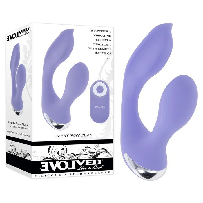 Evolved EVERY WAY PLAY Wearabe Vibrator and product box 2
