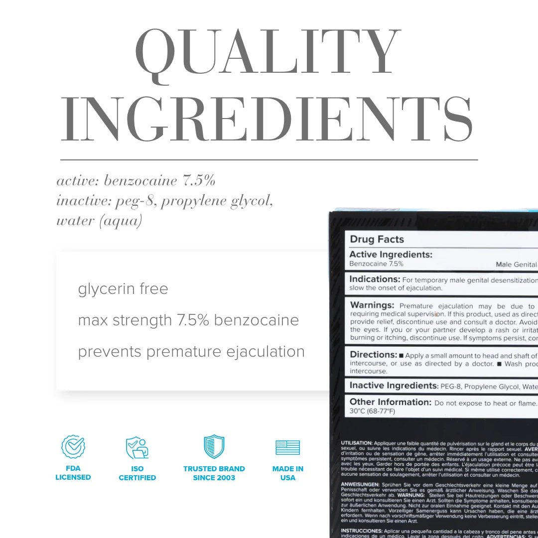 JO Prolonger Spray with Benzocaine - last longer, give her pleasure. - Redshoe - Essentials for her, pleasures for both