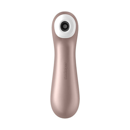 Satisfyer Pro 2+ Rose Gold Clitoral Stimulator front view