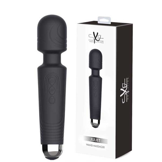 SXE – Juliet USB, 20 x Mode Clitoral & Massage Wand (Black) - Redshoe - Essentials for her - Pleasures for Both